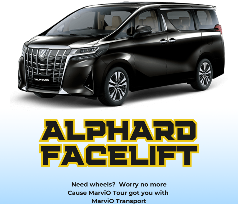 Alphard Facelift rental poster