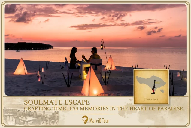 MarviO Tour Bali Honeymoon escape cover - Soulmate Escape in Jimbaran, crafting timeless memories for couples in the heart of paradise